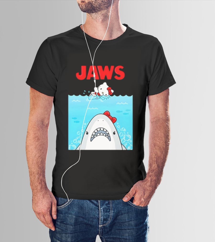 Hello Kitty Jaws Universal Studios Collaboration T-Shirt