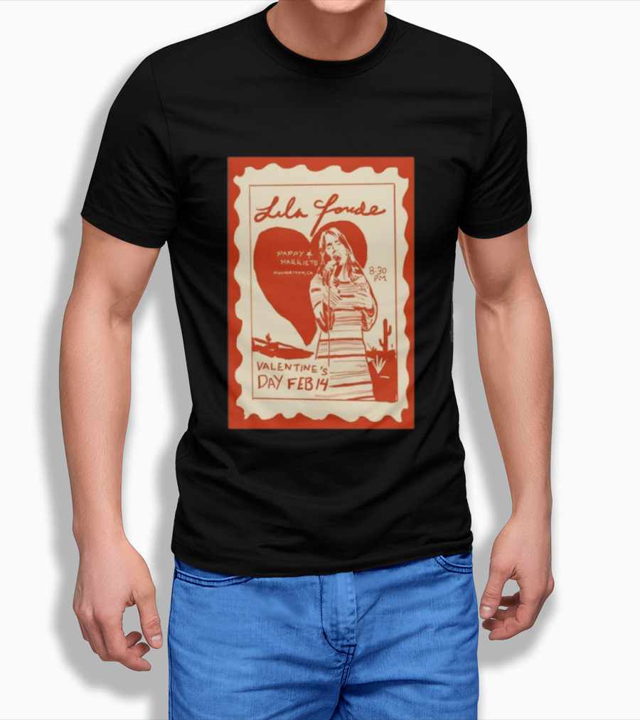 Lila Forde Valentine's Day February 14 Pappy Harriets Pioneertown CA 2026 T-Shirt