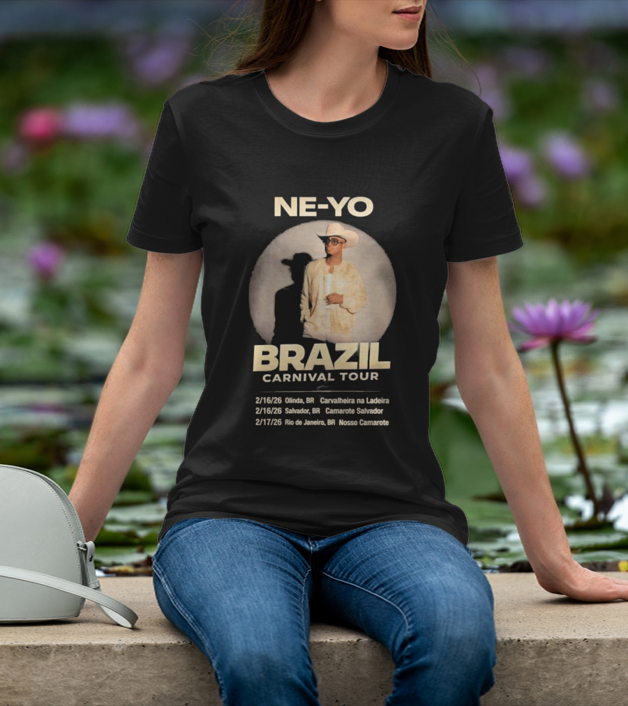 Ne Yo Brazil Carnival Tour 2026 Olinda Salvador Rio De Janeiro Dates T-Shirt
