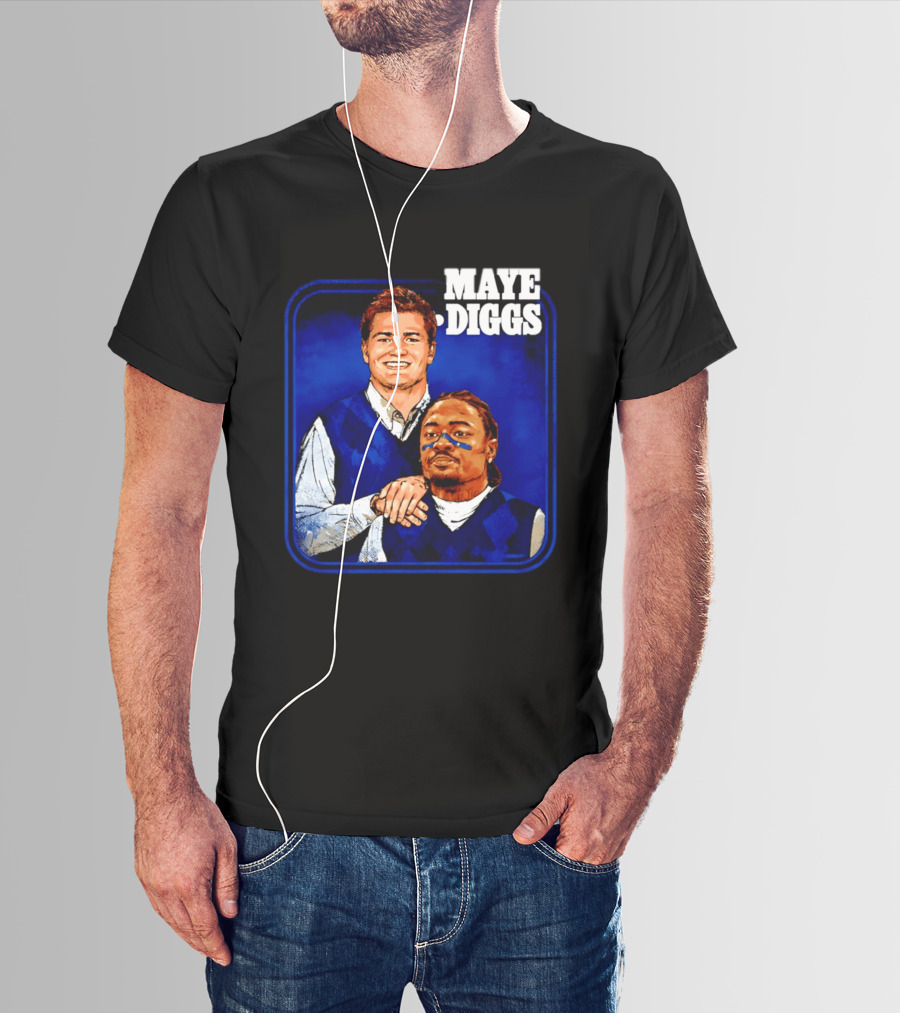 Drake Maye Stefon Diggs Step Brothers Comedy T-Shirt