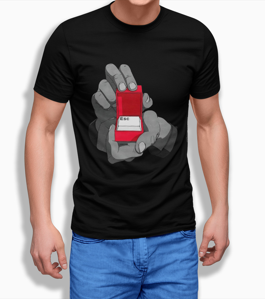 Red Box Proposal ESC Key Meme T-Shirt