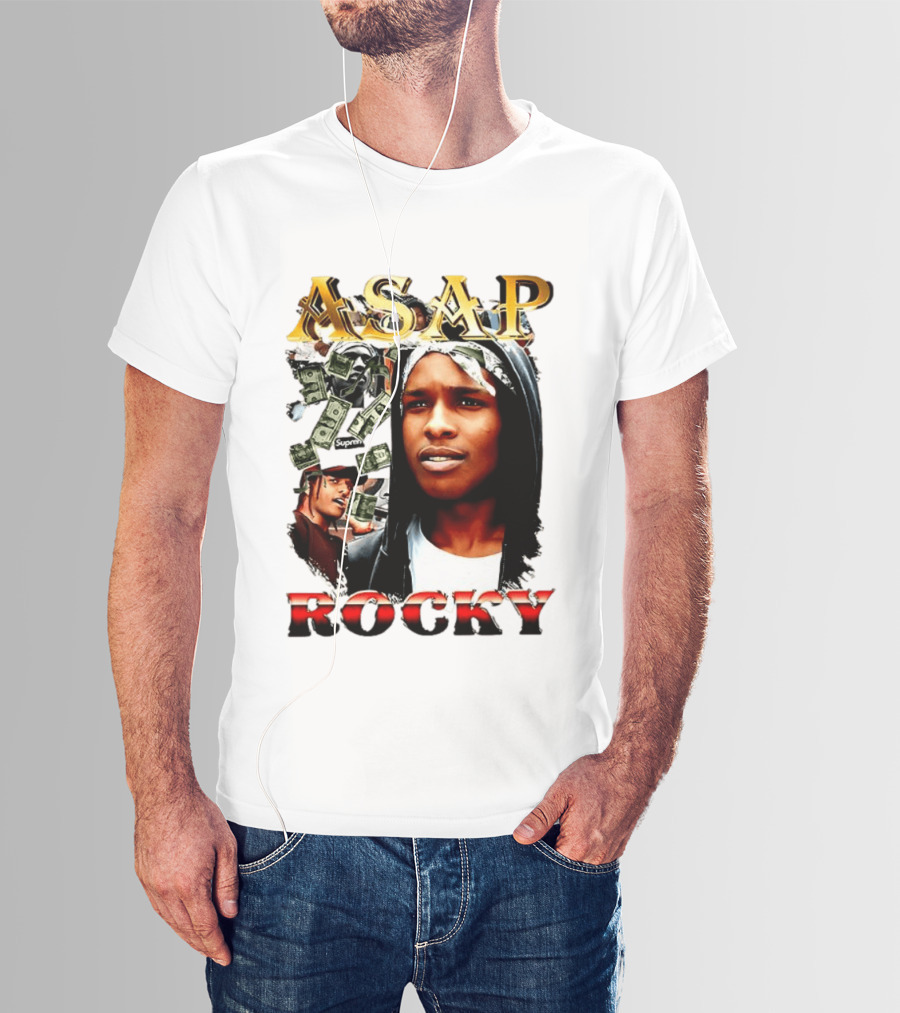 ASAP Rocky Supreme Dollar Money Music Lover T-Shirt