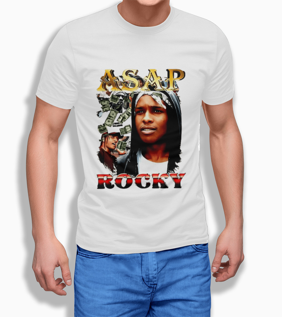 ASAP Rocky Supreme Dollar Money Music Lover T-Shirt