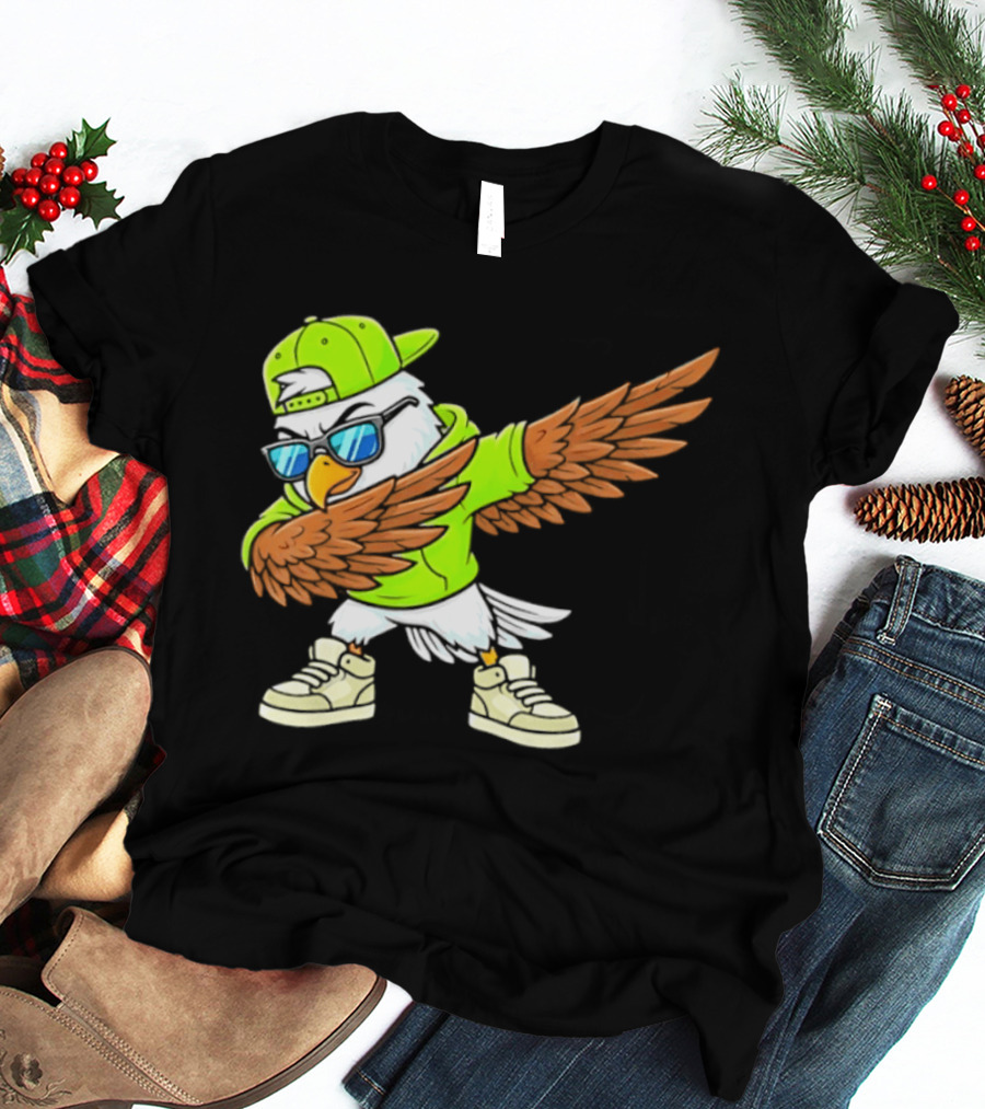 Seattle Seahawks Dabbing Hip Hop Eagle Fan T-Shirt