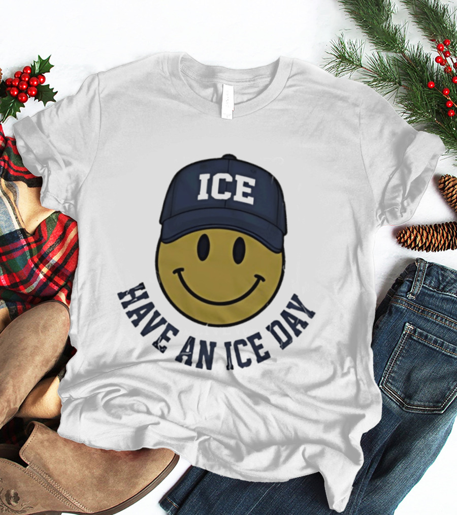 Have An Ice Day ICE Smiley Face Youth T-Shirt