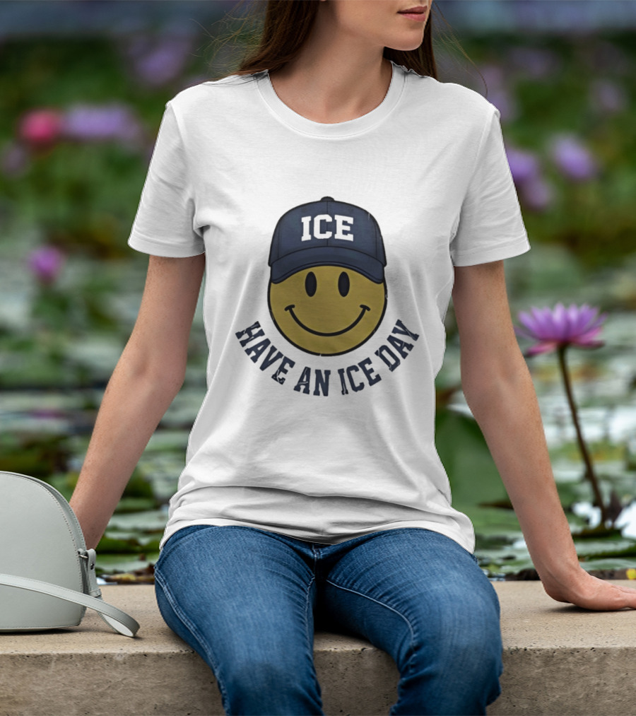 Have An Ice Day ICE Smiley Face Youth T-Shirt