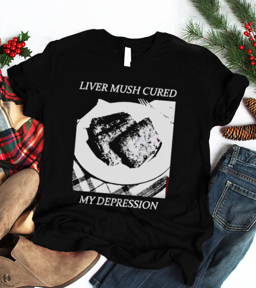 Liver Mush Cured My Depression By Graham Irvin Plate T-Shirt