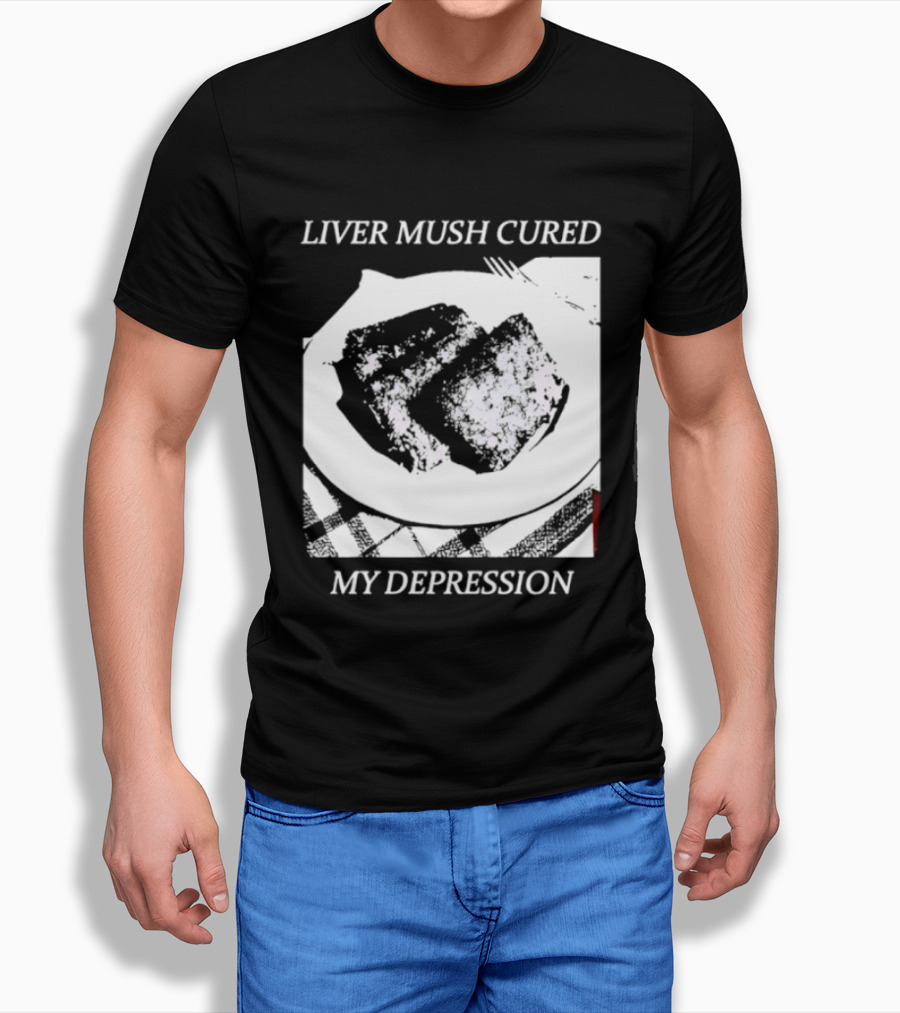 Liver Mush Cured My Depression By Graham Irvin Plate T-Shirt