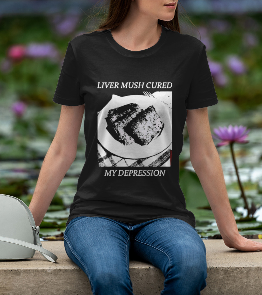Liver Mush Cured My Depression By Graham Irvin Plate T-Shirt