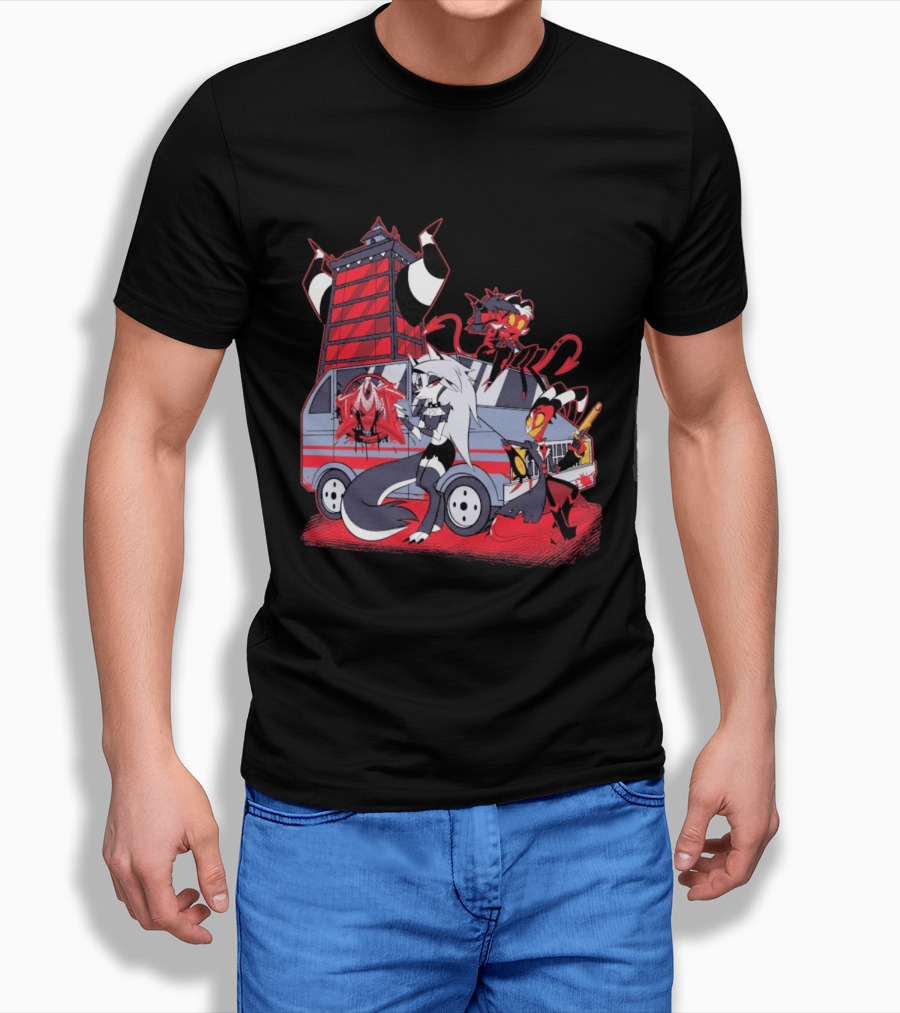 SpindleHorse IMP Van Characters Cartoon T-Shirt