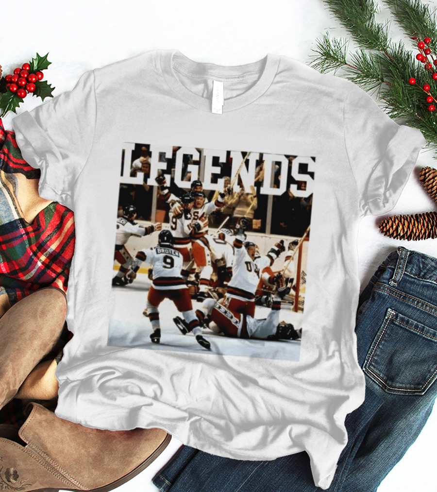 Miracle On Ice Legends Boys Of '80 Hockey Moment T-Shirt