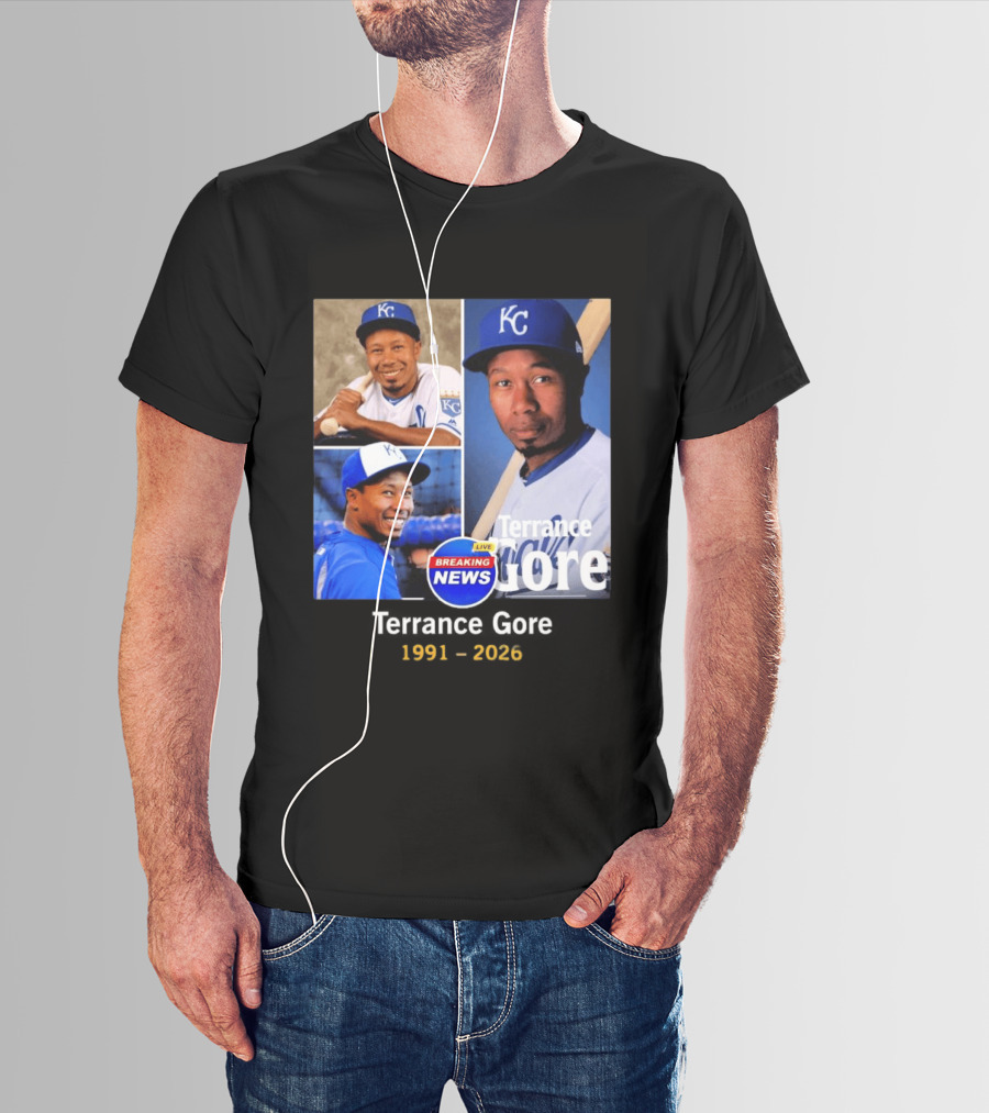 Terrance Gore Kansas City KC Breaking News 1991 2026 T-Shirt