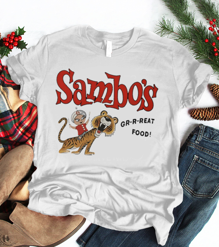Sambo's Restaurant GR R REAT Food Cartoon Tiger And Boy T-Shirt