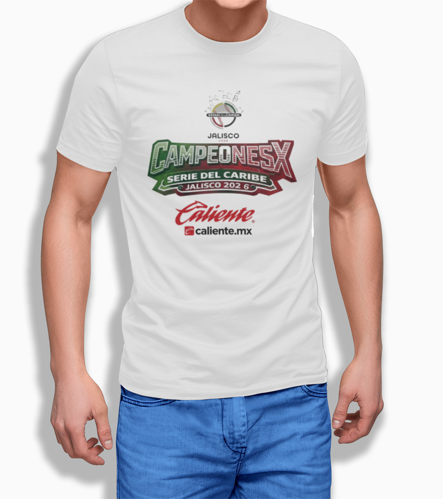 Campeones Serie Del Caribe Jalisco 2026 Caliente.mx T-Shirt
