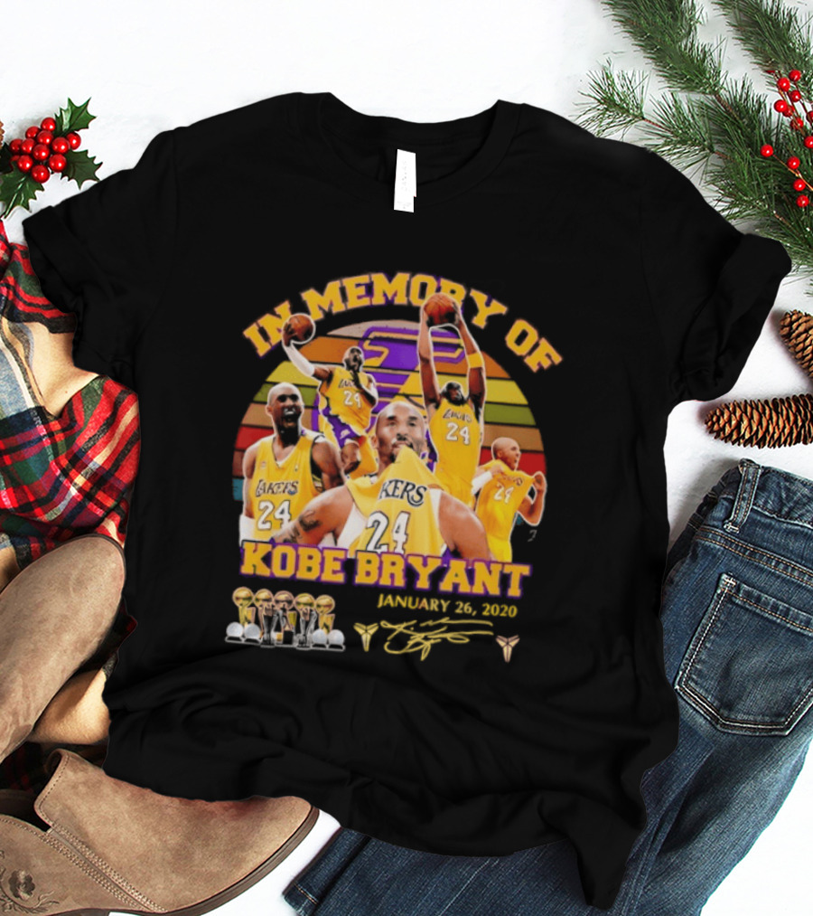 Kobe Bryant Los Angeles Lakers January 26 2020 Memorabilia T-Shirt