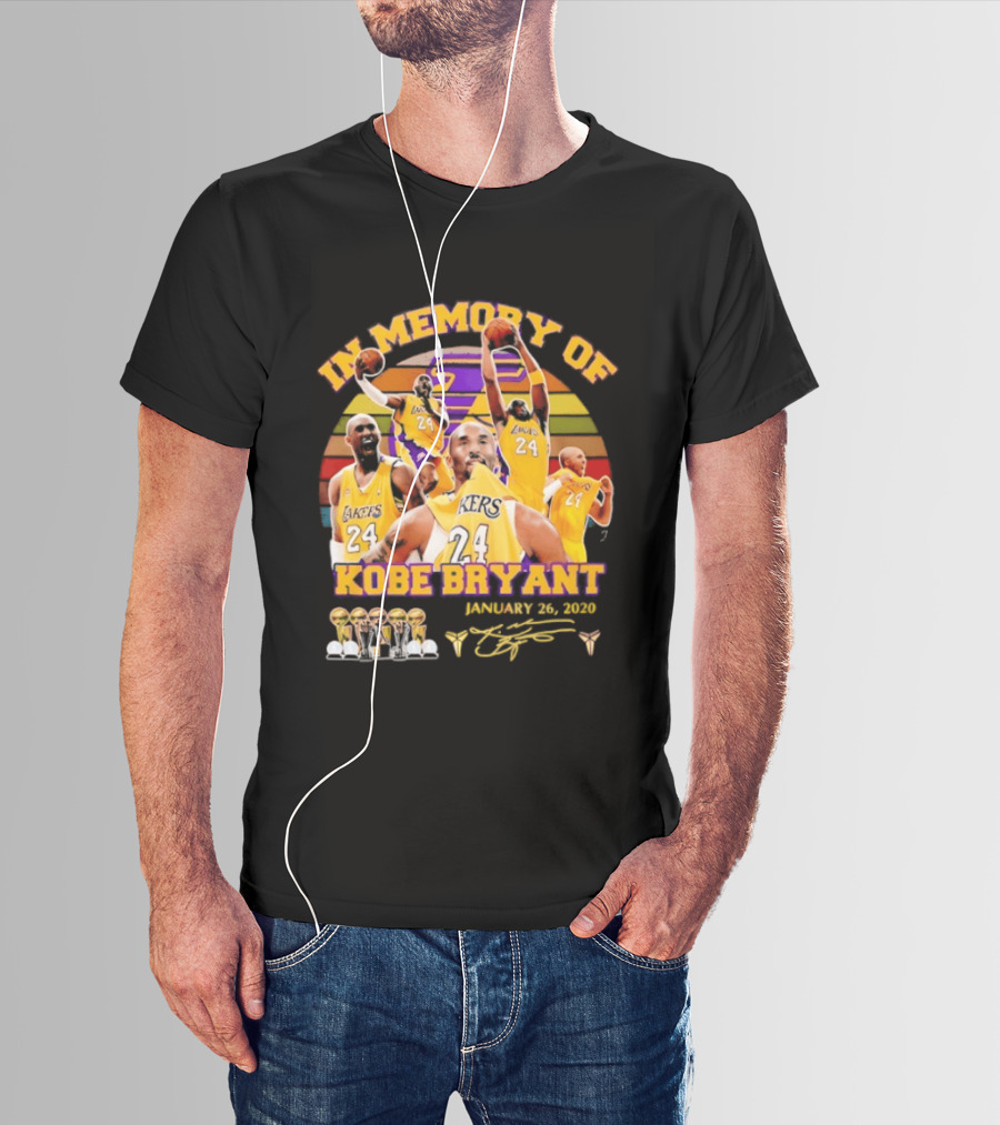 Kobe Bryant Los Angeles Lakers January 26 2020 Memorabilia T-Shirt