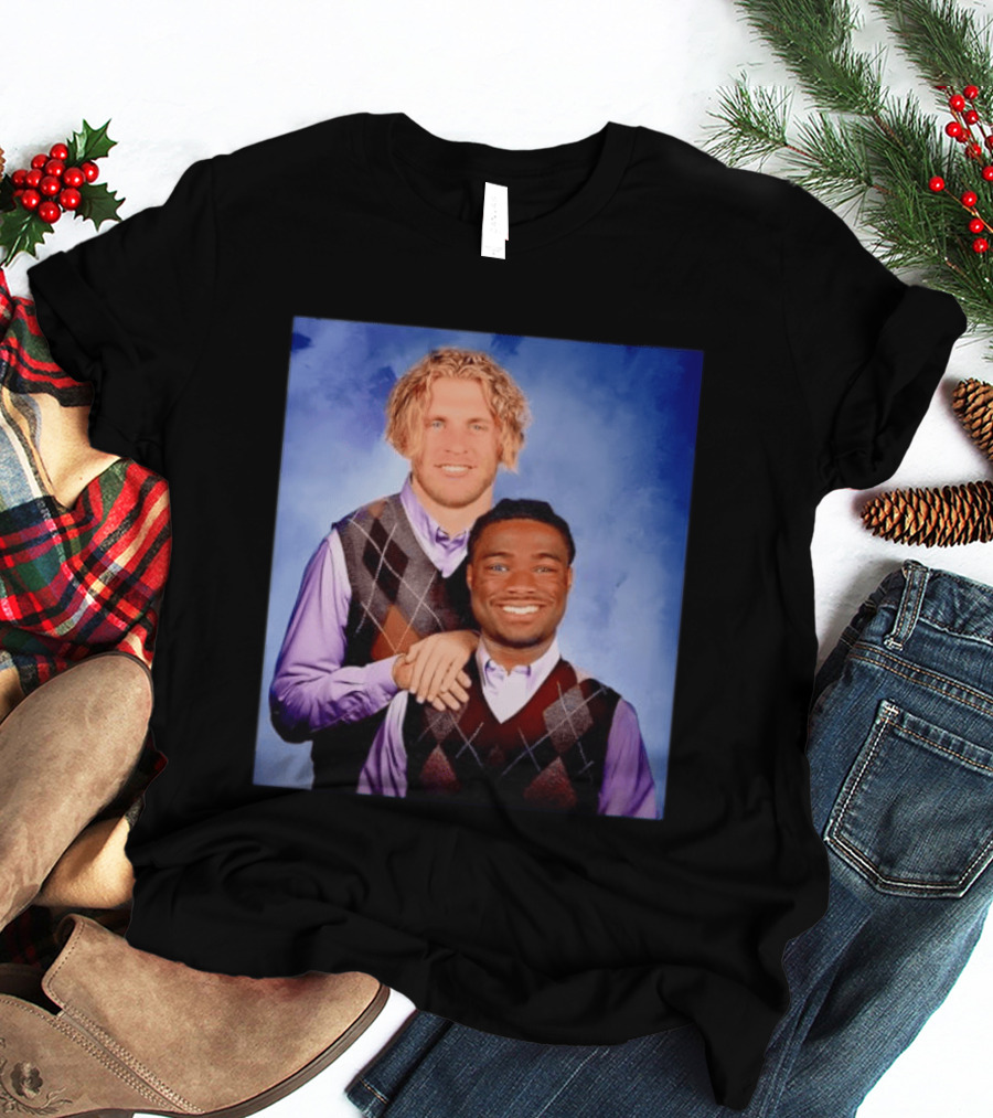 Cooper Kupp Jalen Milroe Step Brothers Comedy Parody Sweater Vest Collage T-Shirt