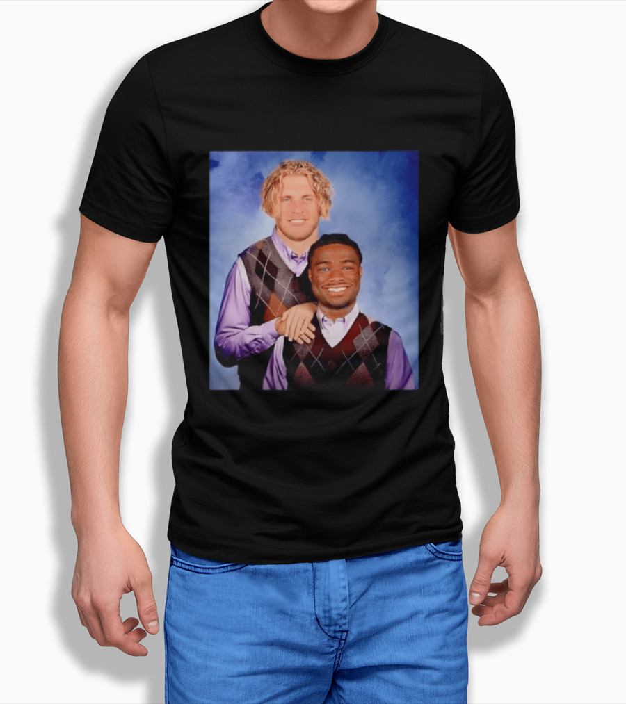 Cooper Kupp Jalen Milroe Step Brothers Comedy Parody Sweater Vest Collage T-Shirt