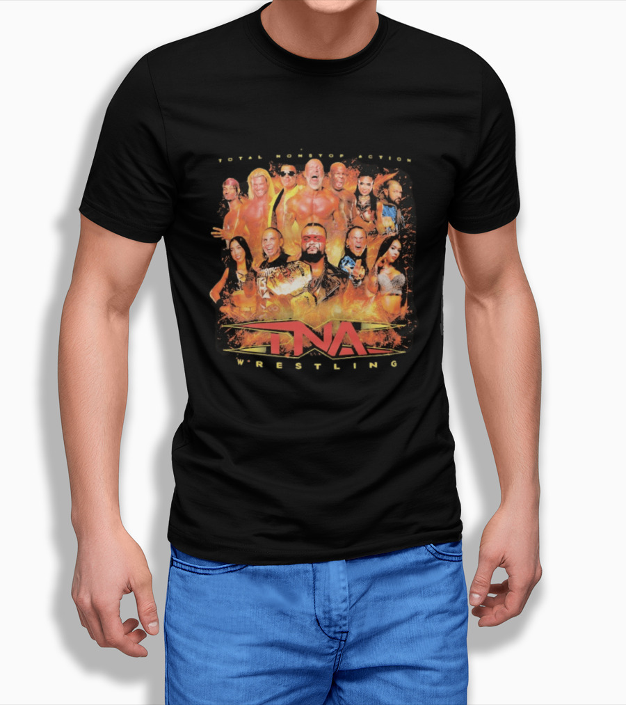 Total Nonstop Action TNA Wrestling Impact Legends Featured Athletes T-Shirt