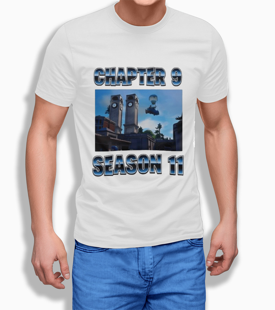 Chapter 9 Season 11 Tower Scene Floating Bus T-Shirt