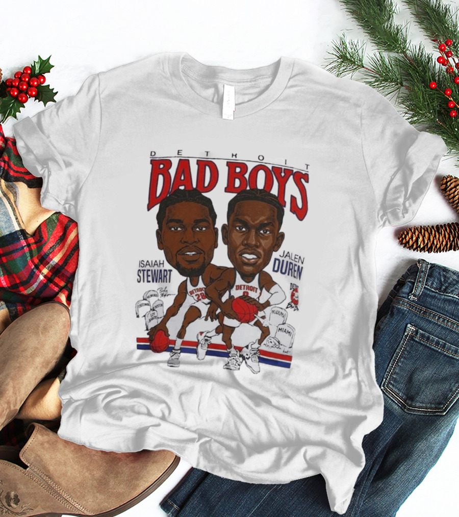 Isaiah Stewart Jalen Duren Detroit Pistons Bad Boys Basketball T-Shirt