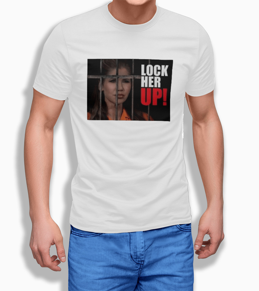 Lock Her Up Kristi Noem Bars Orange Jump Suit T-Shirt