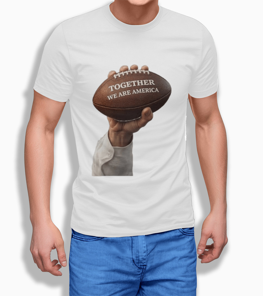 Together We Are America Football Unity 2025 2026 T-Shirt