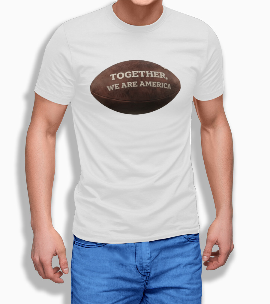 Together We Are America Bad Bunny Benito Football T-Shirt