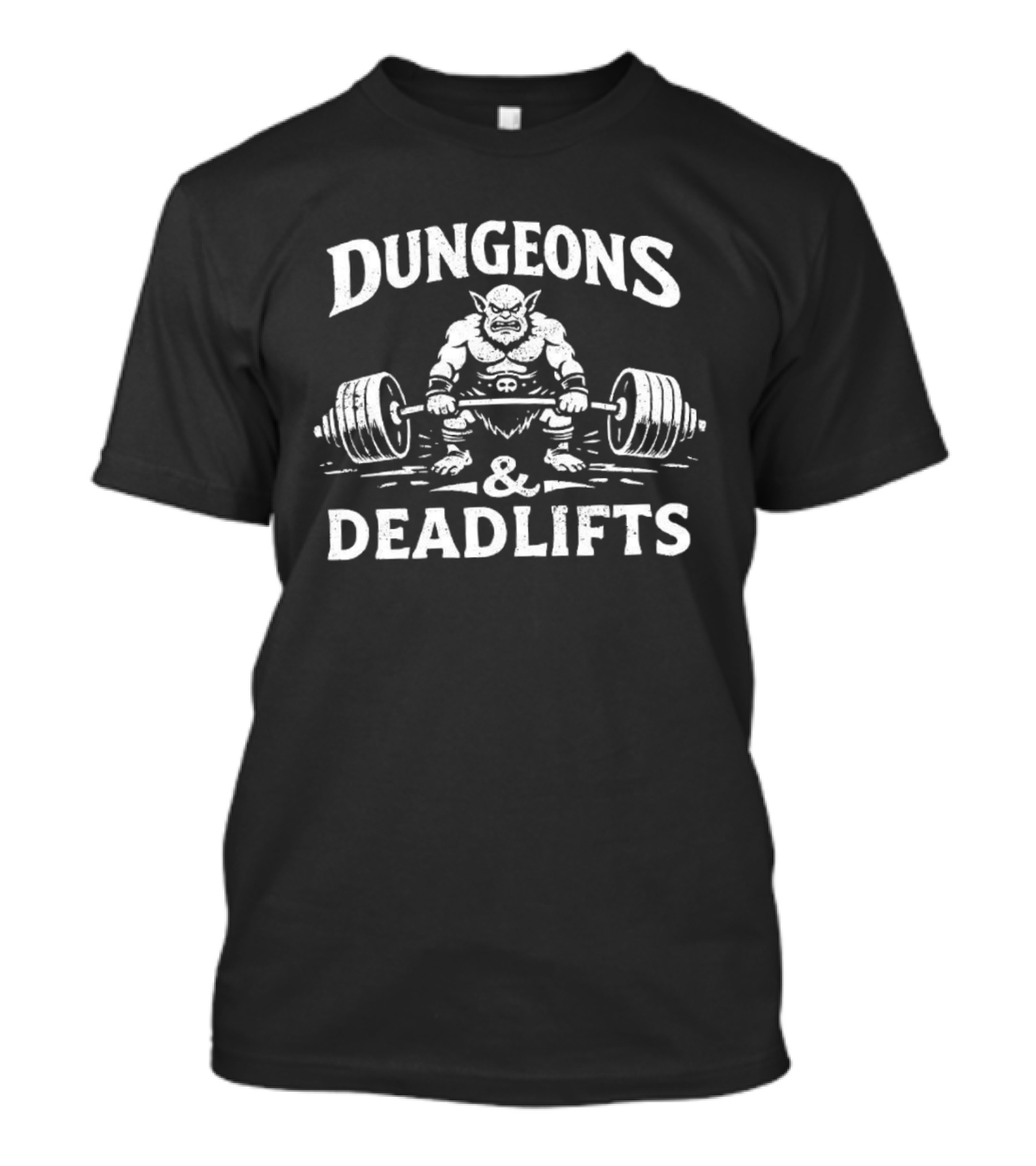 Dungeons And Deadlifts Goblin Lifting Dungeons And Dragons T-Shirt