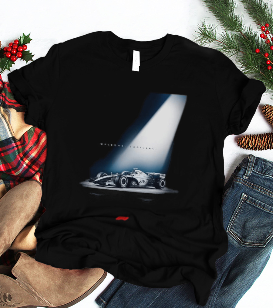 Welcome Cadillac F1 Team Formula 1 Racing Car Spotlight T-Shirt