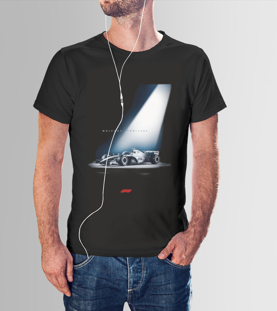 Welcome Cadillac F1 Team Formula 1 Racing Car Spotlight T-Shirt