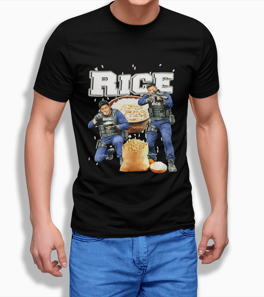 Rice Ice Police Tactical Humor T-Shirt