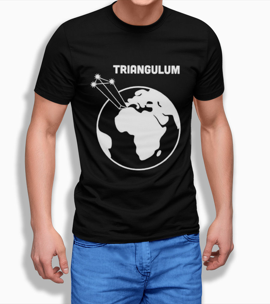 Triangulum Constellation Over Earth Globe T-Shirt