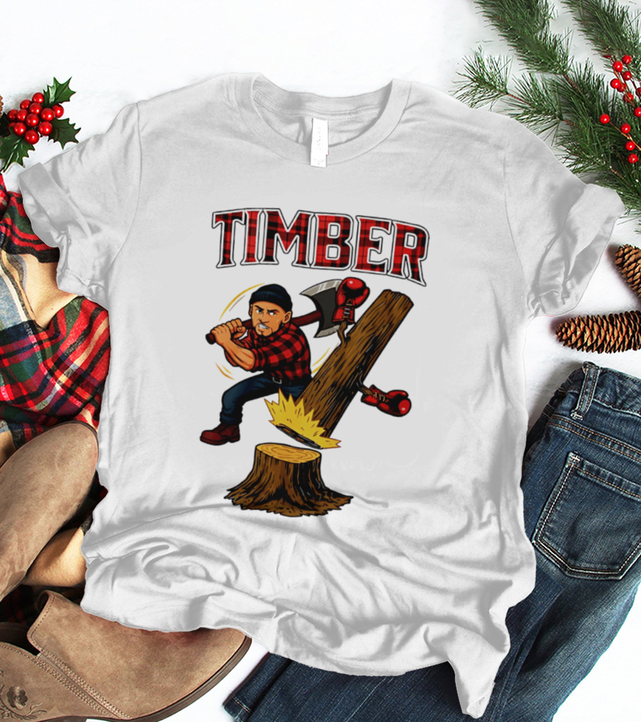 Keith Thurman Timber One Time Lumberjack Axe Boxing Gloves T-Shirt