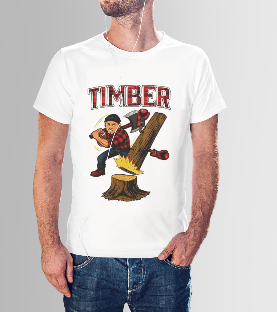 Keith Thurman Timber One Time Lumberjack Axe Boxing Gloves T-Shirt