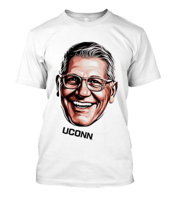 Geno Auriemma UConn Women's Basketball Coach Big Face T-Shirt