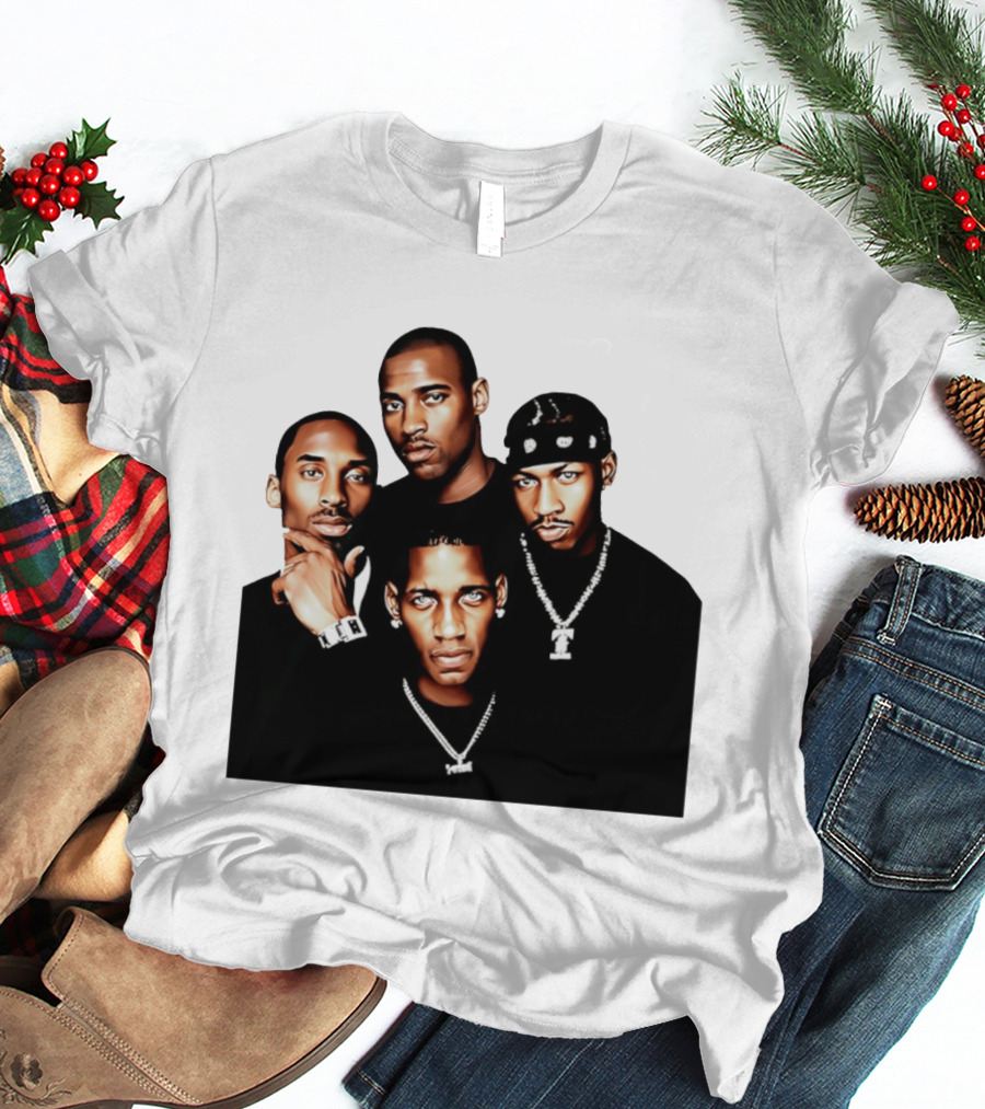 Kobe Iverson Mac Carter Basketball Legends Iconic Group T-Shirt