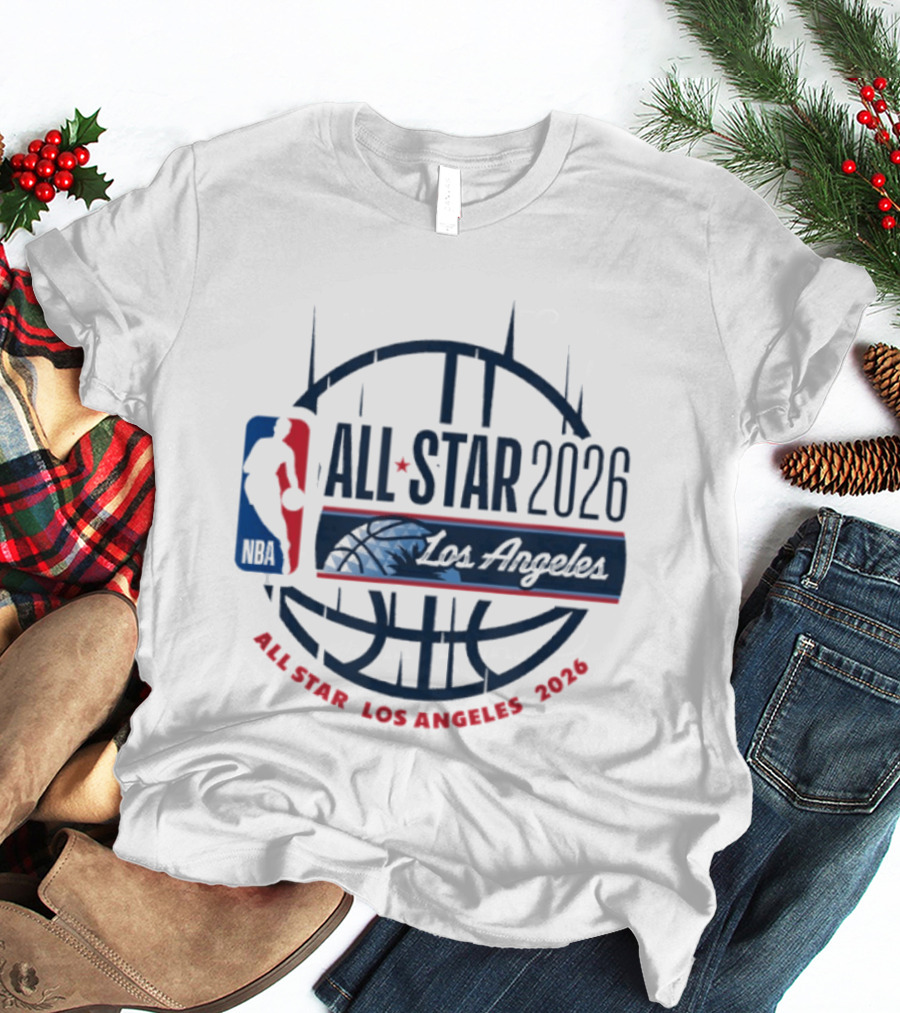 NBA All Star 2026 Los Angeles Basketball Event T-Shirt