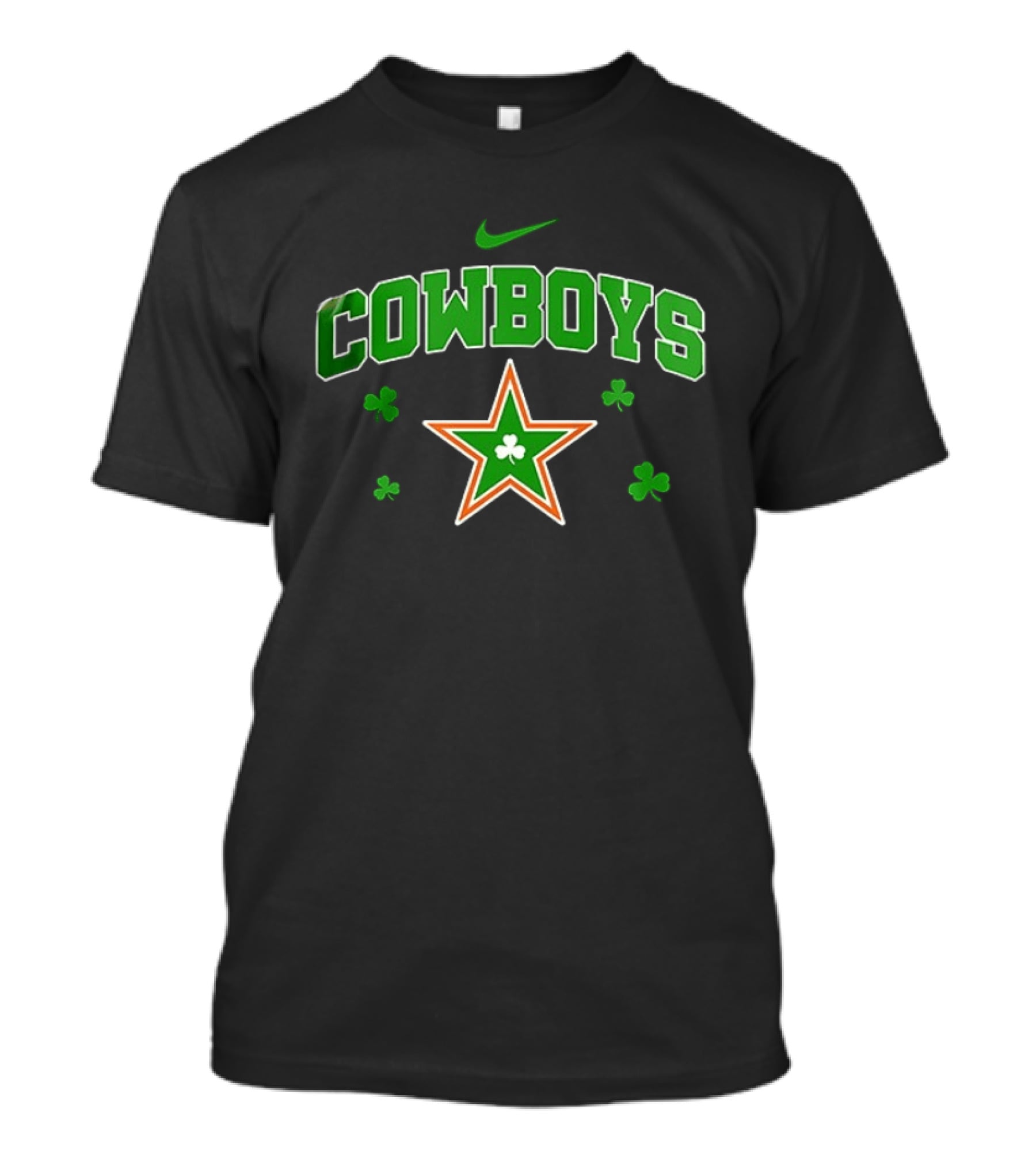 Dallas Cowboys Irish Shamrock Star Clover Nike T-Shirt