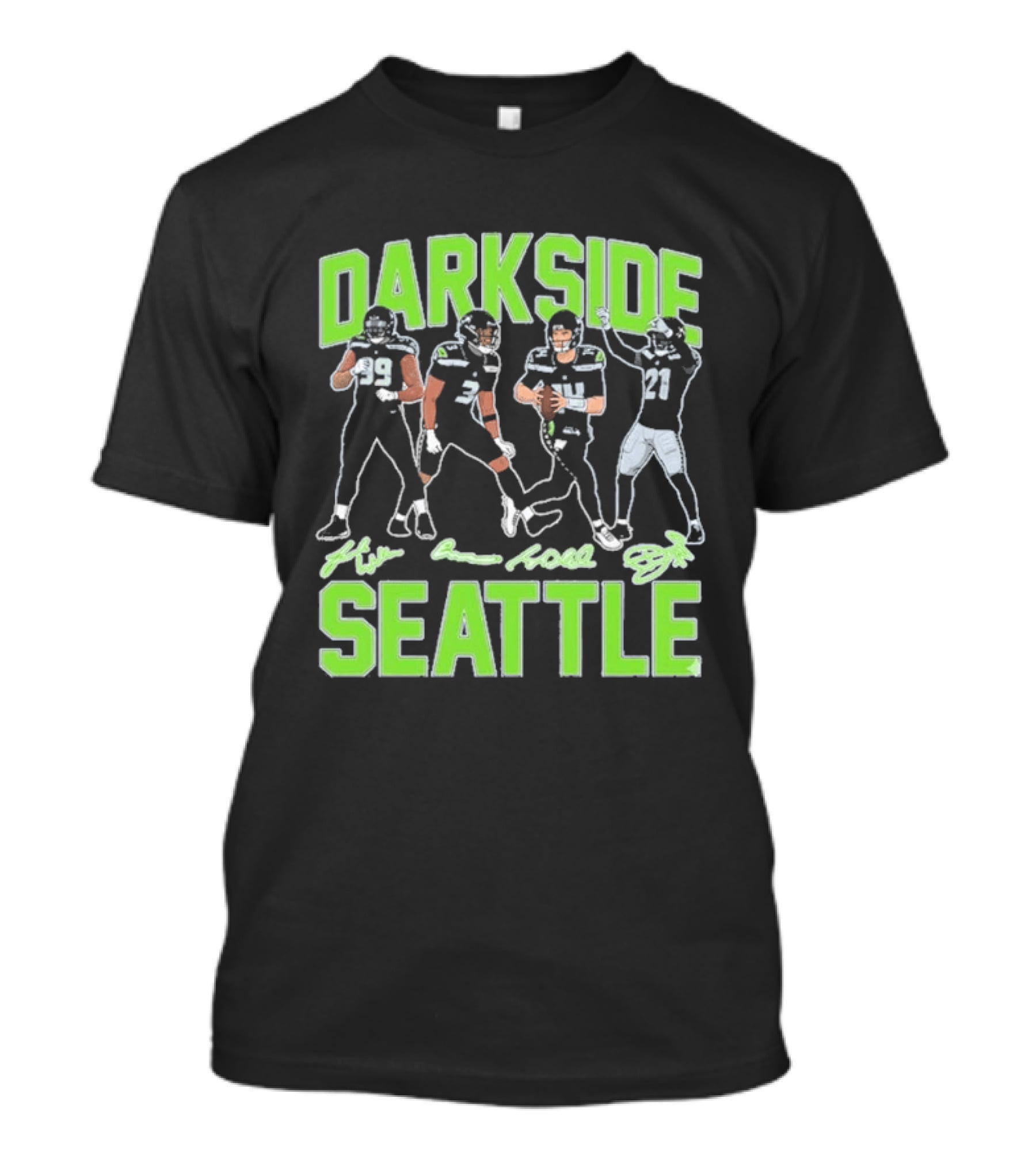 Dark Side Seattle Williams Emmanwori Jones Witherspoon Football Team T-Shirt