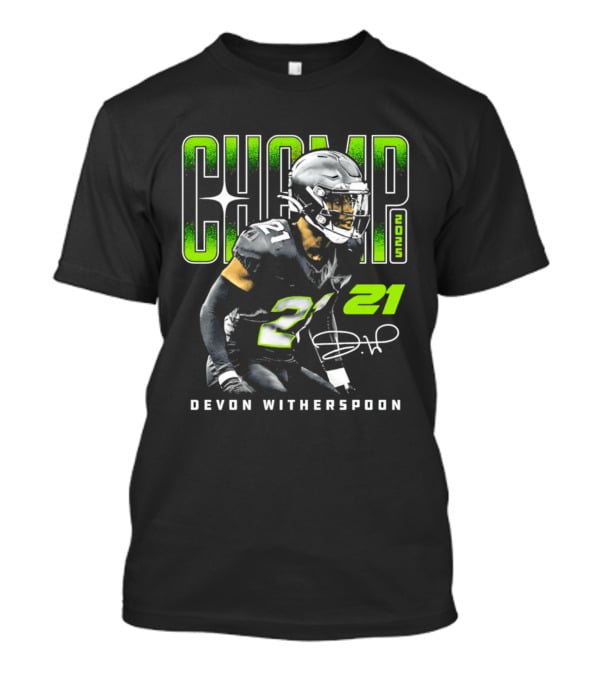 Devon Witherspoon 21 Seattle Seahawks Champ 2025 T-Shirt