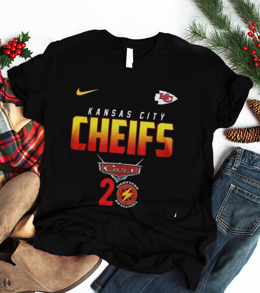 Kansas City Chiefs Cars 20th Anniversary Nike T-Shirt
