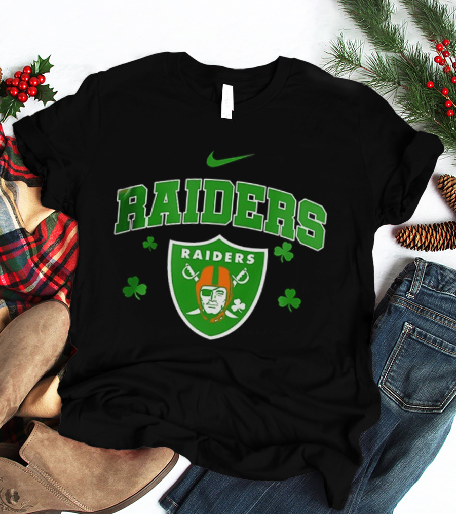Las Vegas Raiders Irish Witch Soul Shamrock T-Shirt