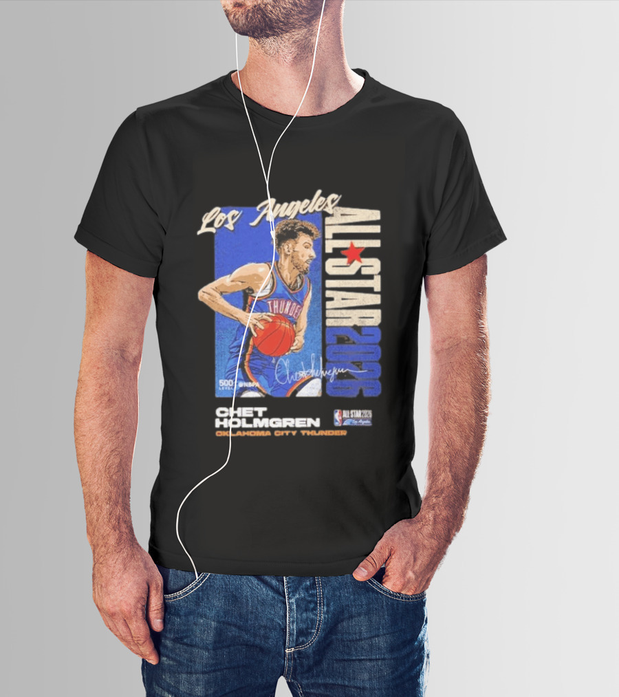 Los Angeles 2026 Chet Holmgren Oklahoma City Thunder NBA All Star T-Shirt