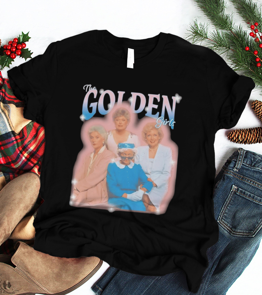 The Golden Girls TV Series Characters With Sparkling Pastel T-Shirt