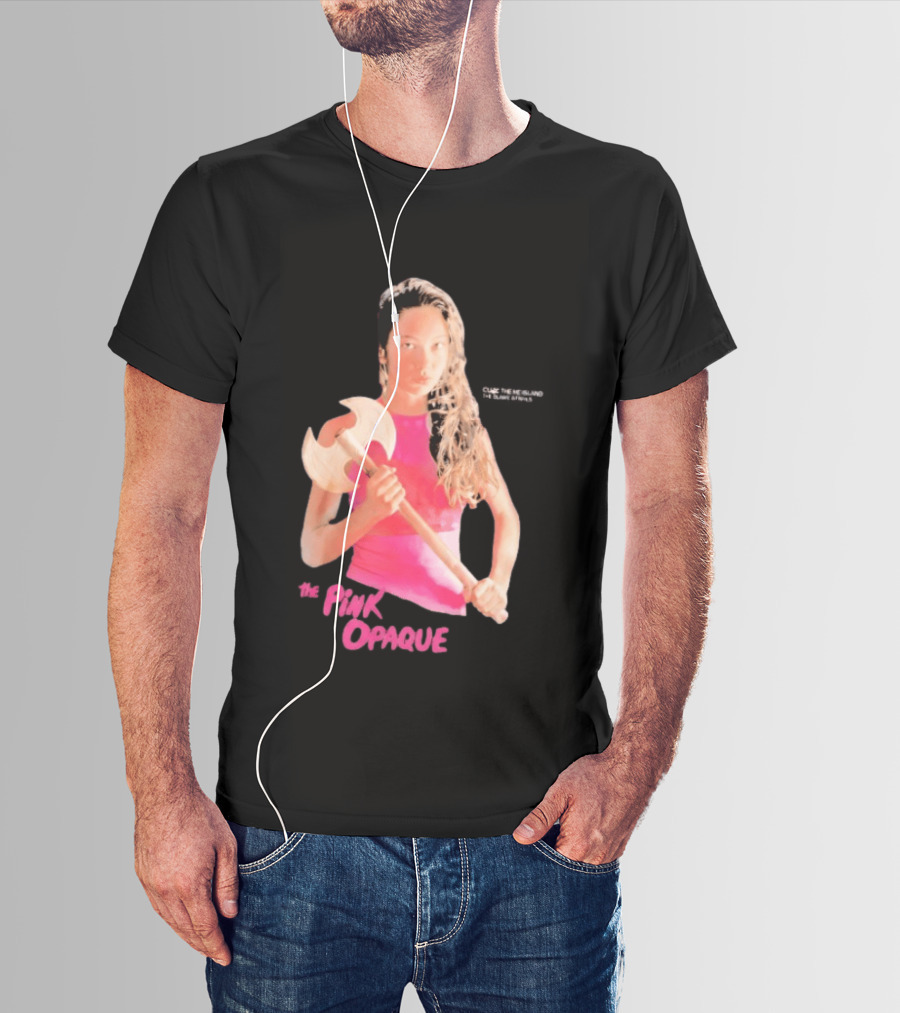 The Pink Opaque Woman Holding Axe T-Shirt