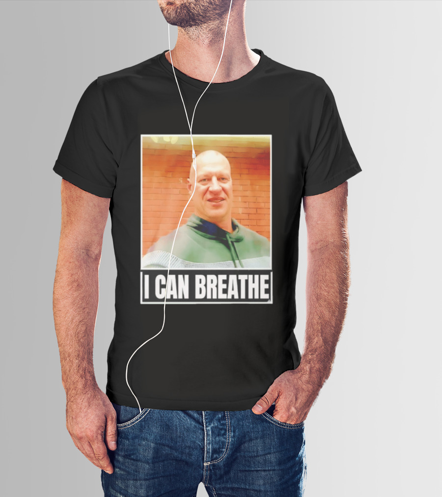 I Can Breathe Text Brick Wall T-Shirt