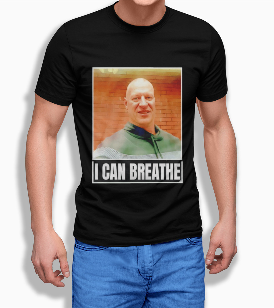 I Can Breathe Text Brick Wall T-Shirt