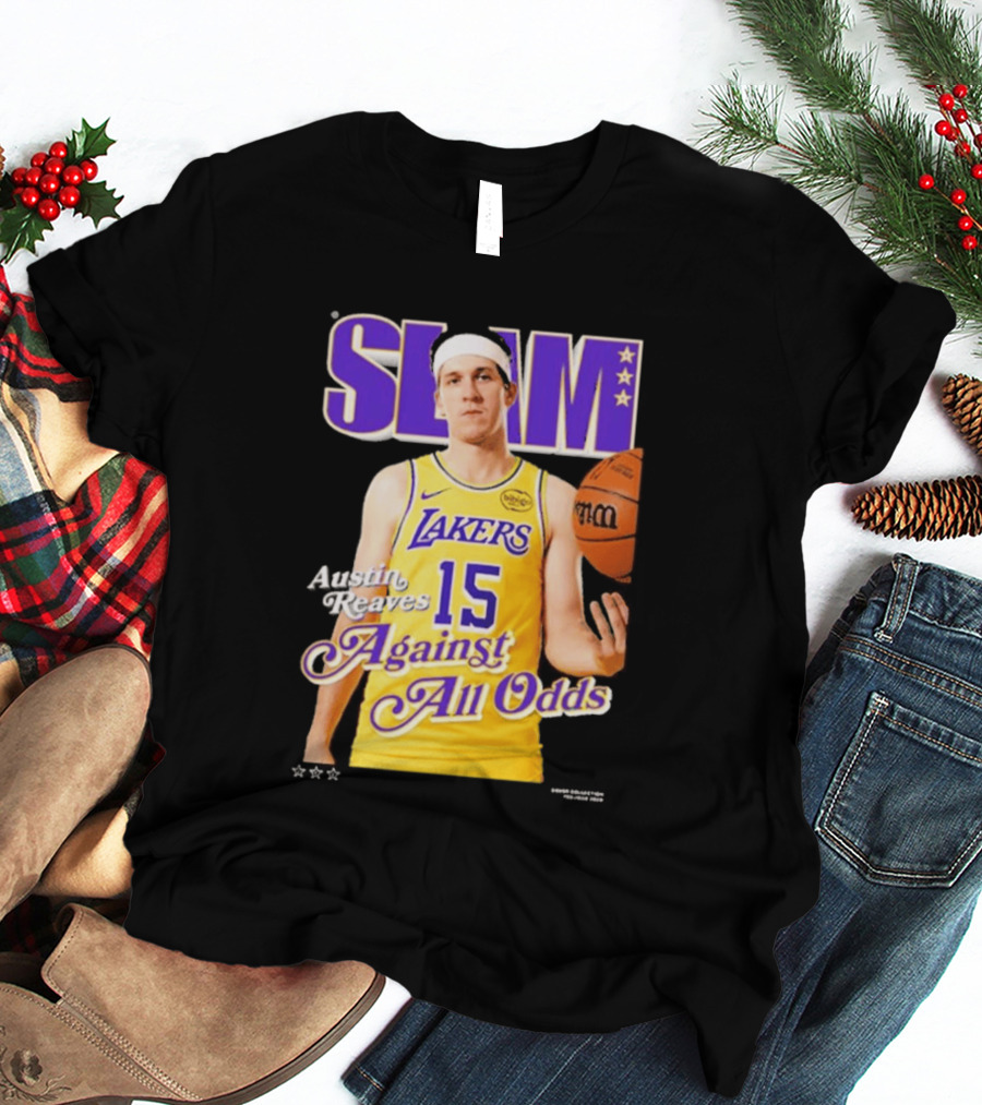 SLAM Cover Austin Reaves Against All Odds Los Angeles Lakers NBA T-Shirt