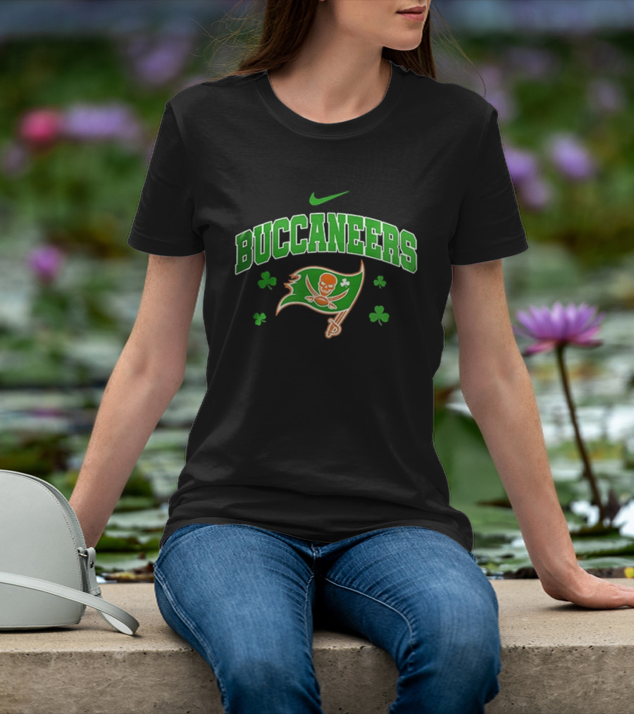 Tampa Bay Buccaneers Irish Green Clover Nike T-Shirt